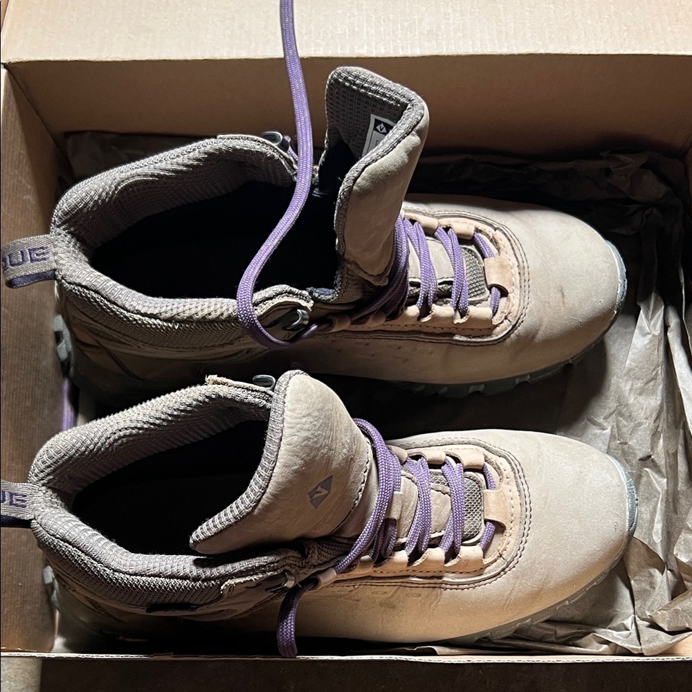 Vasque Athletic Shoes in Tan and Purple